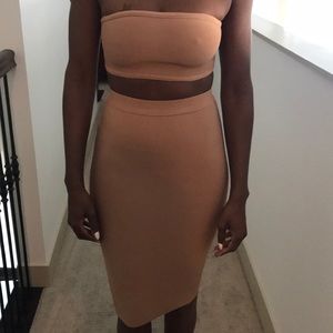 Tan Body-Con dress